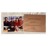 Seinfeld cast autographs with certificate 8 x 10"