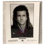 Mel Gibson signed Braveheart movie card
