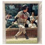 Chipper Jones autographed picture 8 x 10