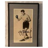 Max Schmeling boxing champ autographed pic