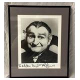Al Lewis Grandpa Munster framed autograph