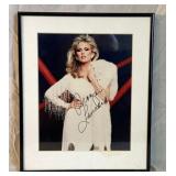 Morgan Fairchild autographed framed picture