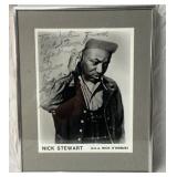 Nick Stewart autographed framed picture