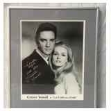 Celeste Yarnall with Elvis autographed photo