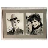 Larry Hagman /Linda Gray Dallas autographed pics
