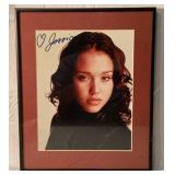 Jessica Alba autographed framed picture