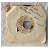 Karol Wood signed 45 record