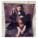 Paul McCartney signed 8 x 10 photo