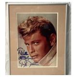 Troy Donahue autographed framed photo