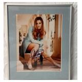 Christine Taylor autographed framed photo