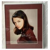 Katie, Holmes autographed frame picture