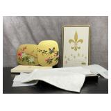Vintage Irish linen napkins, and two vintage