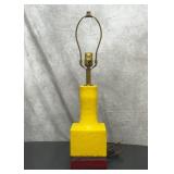 Vintage Asian lamp, 24 inch