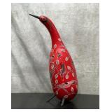 Peruvian carved bird gourd 15