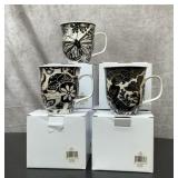 6 NEW KARMA BOHO MUGS 4.5
