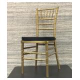 Gold bamboo style chair 36