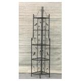 5 Shelf corner plant stand collapsible