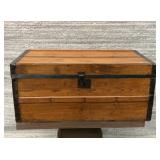 VTG wood trunk metal trim