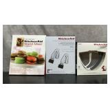 NEW KITCHEN AID ATTACHMENTS & COOKBOOK