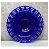 FENTON cobalt basket weave plate 9