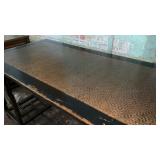 3 pc asian desk with Chinese red paint