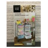 12 Drawer rolling storage cart by easy home