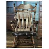 Vintage stenciled ,rocking chair