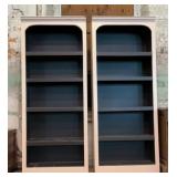 Pair of vintage bookshelves measures 73 x 30 x 15