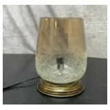 River of goods metallic smoked glass 8 inch lamp