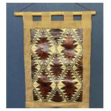 Vintage tiki tapa king wall hanging Tonga
