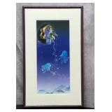 Tom Cross OF THE SILVERY MOON SIGNED PRINT 27X16