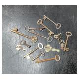 Antique skeleton keys group