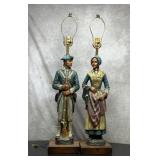 1971 DUNNING IND. PATRIOTIC LAMPS BETSY ROSS,