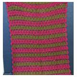 Crochet blanket throw