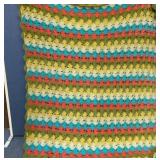 Crochet blanket throw