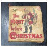 VTG NIGHT BEFORE CHRISTMAS CLOTH BOOK