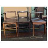 3 mid-century modern end tables 28 x 24 x 15