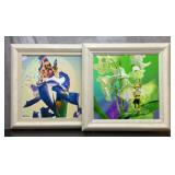 2 TOM CROSS FRAMED ART FARIES