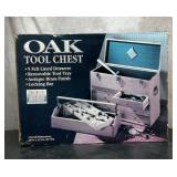 LARGE OAK tool chest New in box