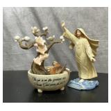 Crystal cathedral figurine peace be still and hour