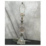 Lucite bubble lamp, 26 inches