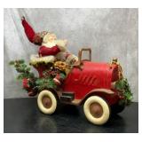 Lg Santa in VTG car 26''