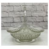Huge antique glass basket 12x12
