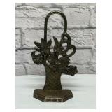 Flower basket doorstop