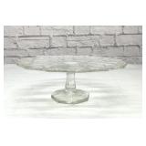 Depression glass clear cake stand 11
