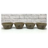 4 JUGTOWN POTTERY BOWLS