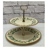 Lenox Christmas tidbit tray