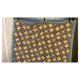 Antique quilt Cracker Lattice variation