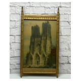 Framed Rheims  Cathedral, Notre Dame