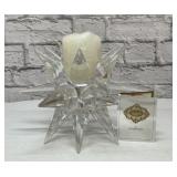 GODINGER SHANNON CRYSTAL STAR CANDLE HOLDER